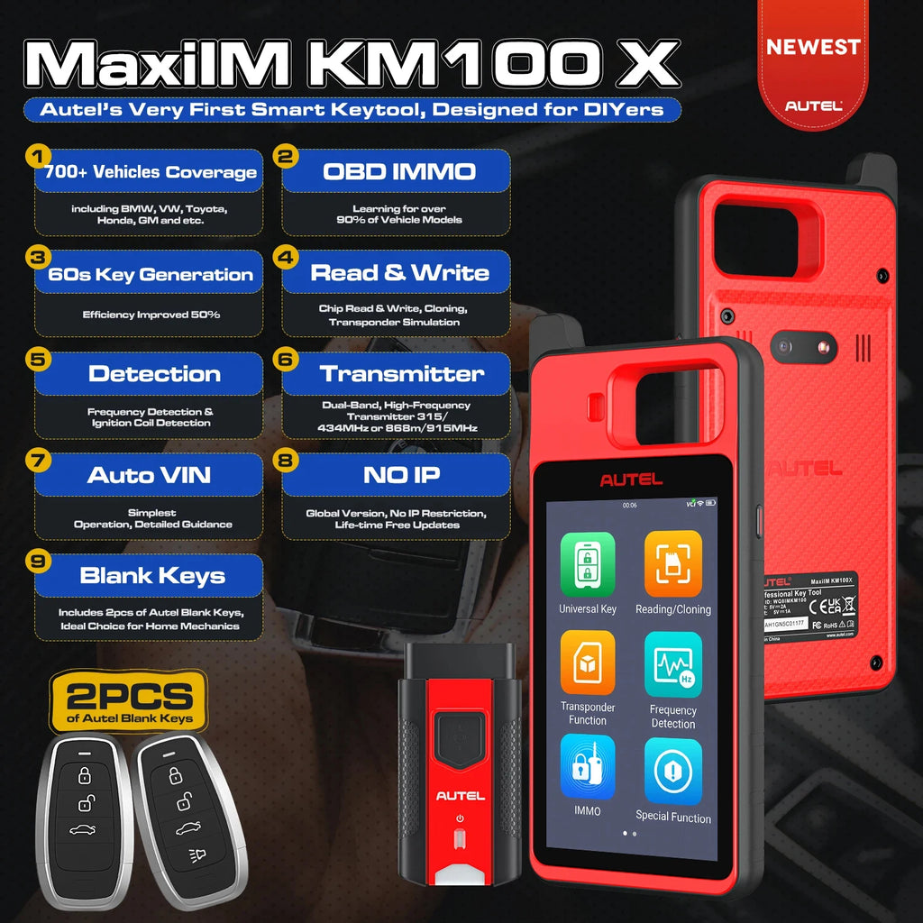 Autel MaxiIM KM100X Key Programmer and Immobilizer Tool