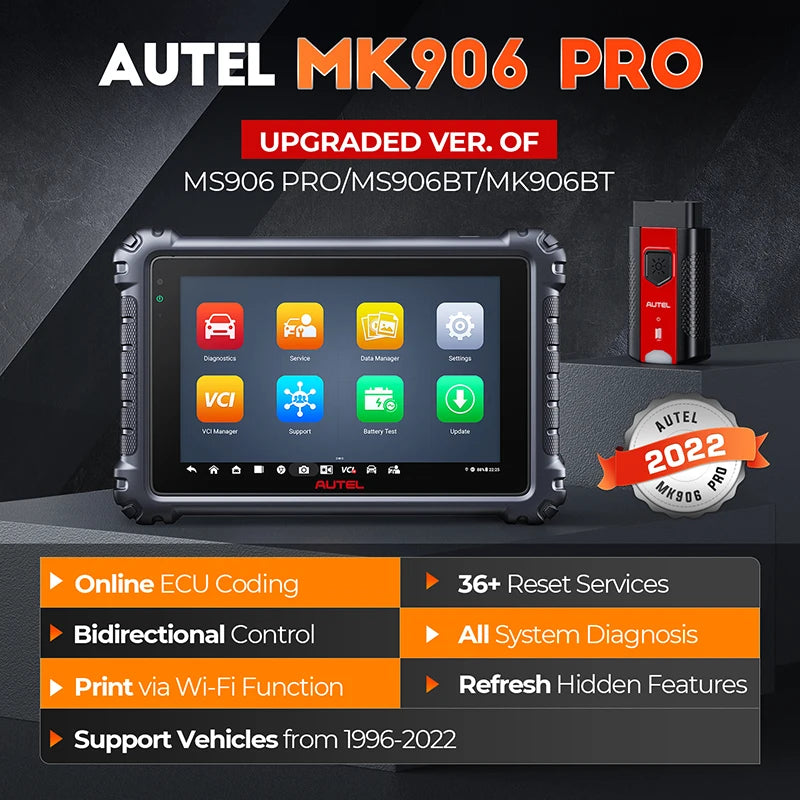 Autel MK906PRO Bidirectional Diagnostic Scanner