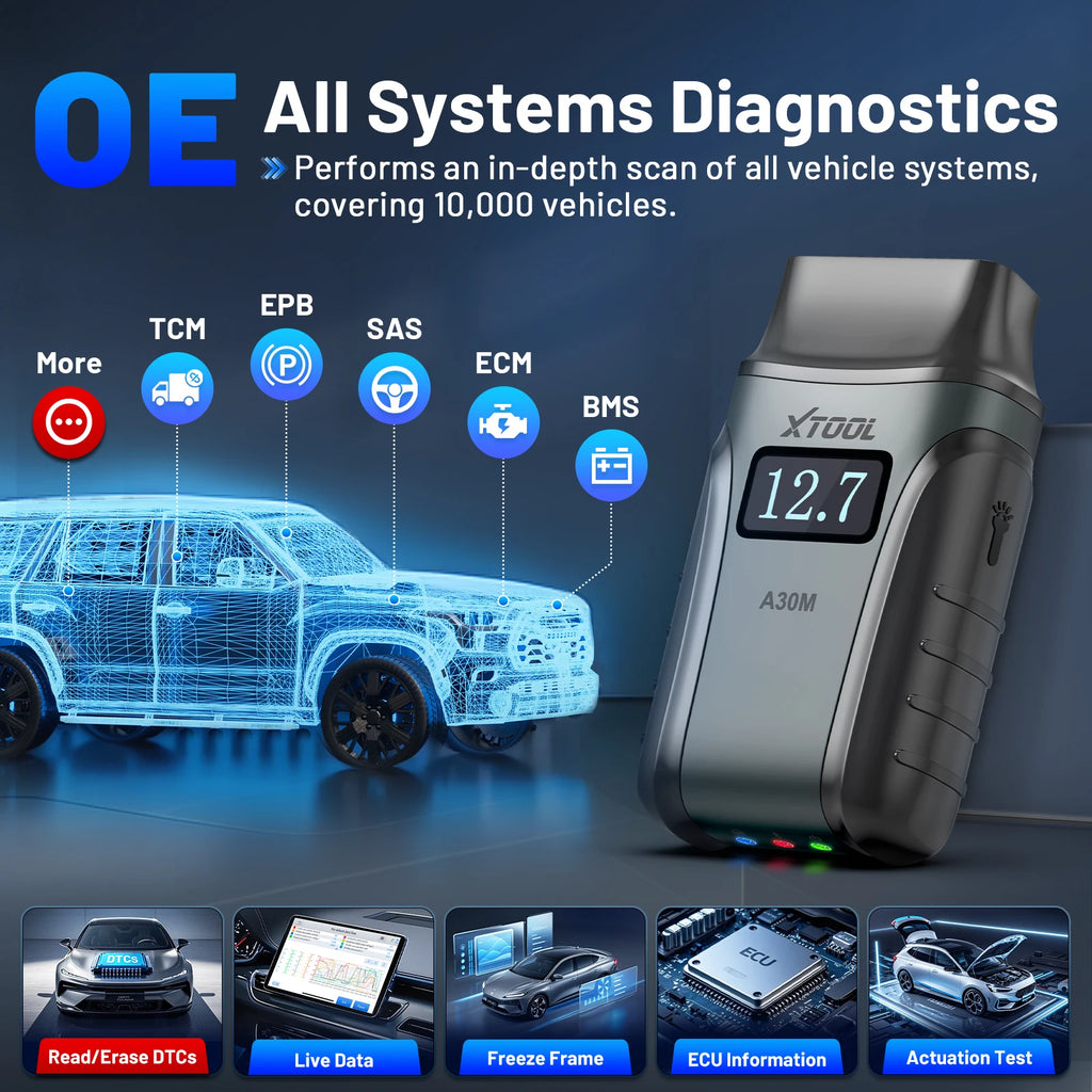 Xtool A30M V2.0 Automotive Diagnostic Scanner — image 3