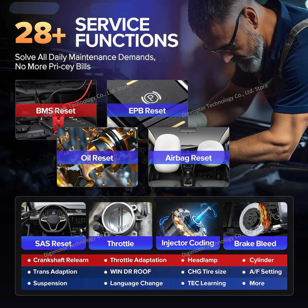 Autel MX808S Scanner Automotive Car Diagnostic Tool OBD2 Scanner, Bi-directional Control 38+Services, PK MK808S MK900 MK808K BT Blackbox Automotive Diagnostics