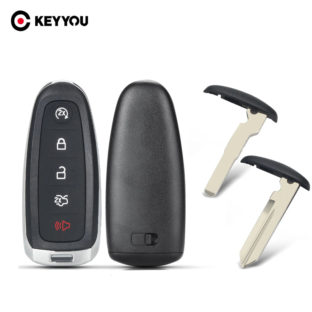 KEYYOU Fob For 2013-2019 Ford Escape Smart Prox Remote Key Shell Expedition 2015-2017 5 Buttons Blackbox Automotive Diagnostics