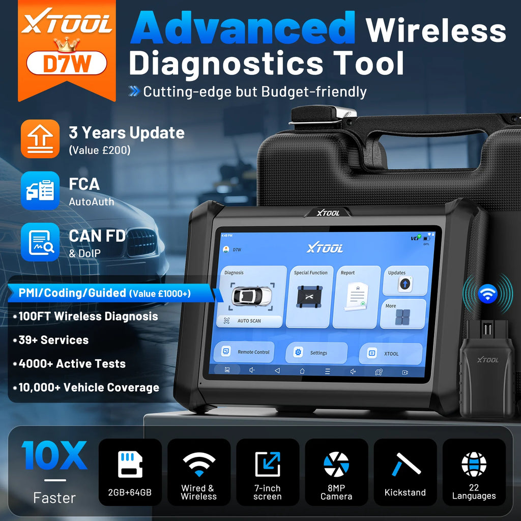 Xtool D7W V2.0 Automotive Diagnostic Scanner — image 2