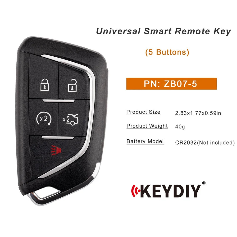 KEYDIY KD ZB07-5 Remote Key — image 6
