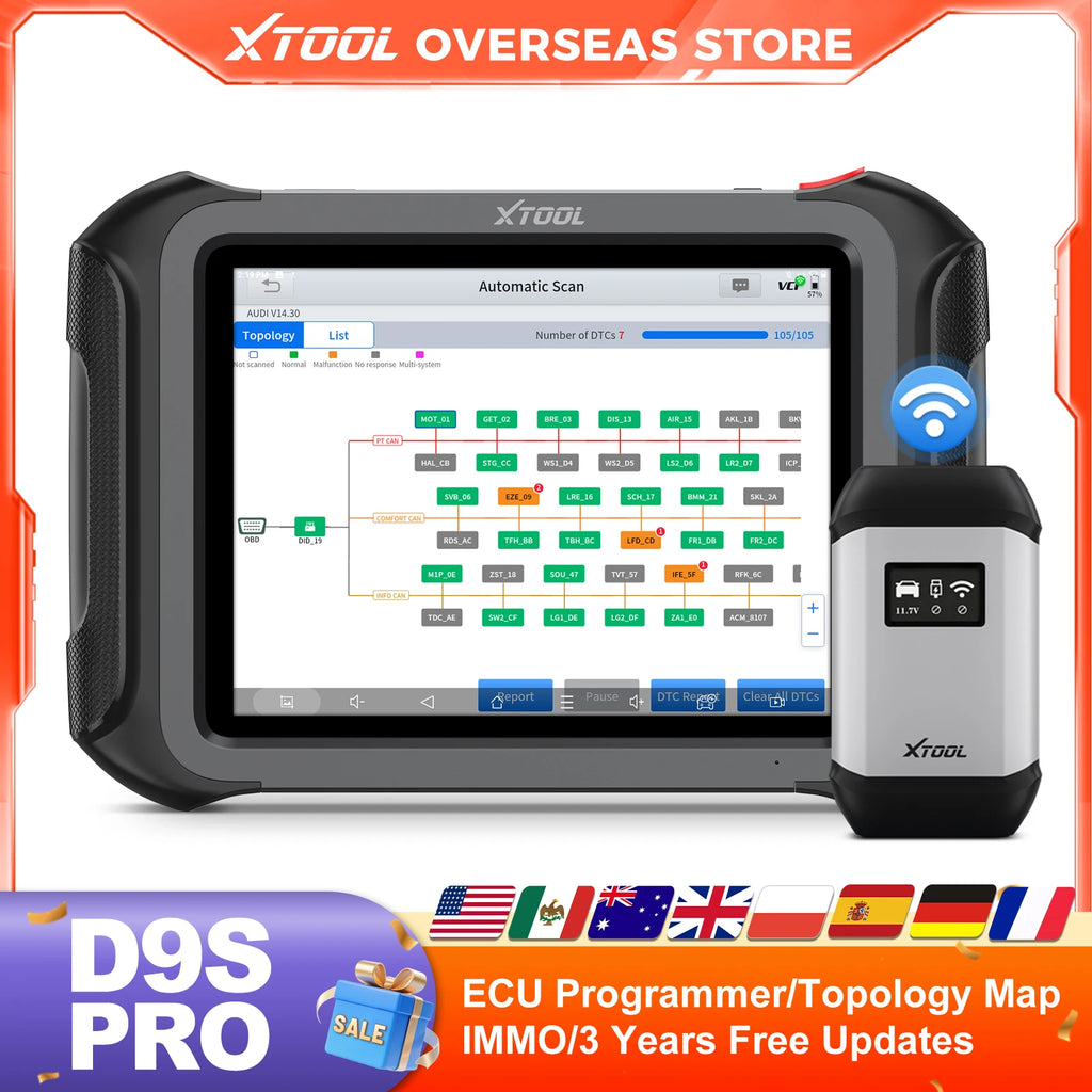 Xtool D9S Pro D9SPRO Automotive Diagnostic Scanner
