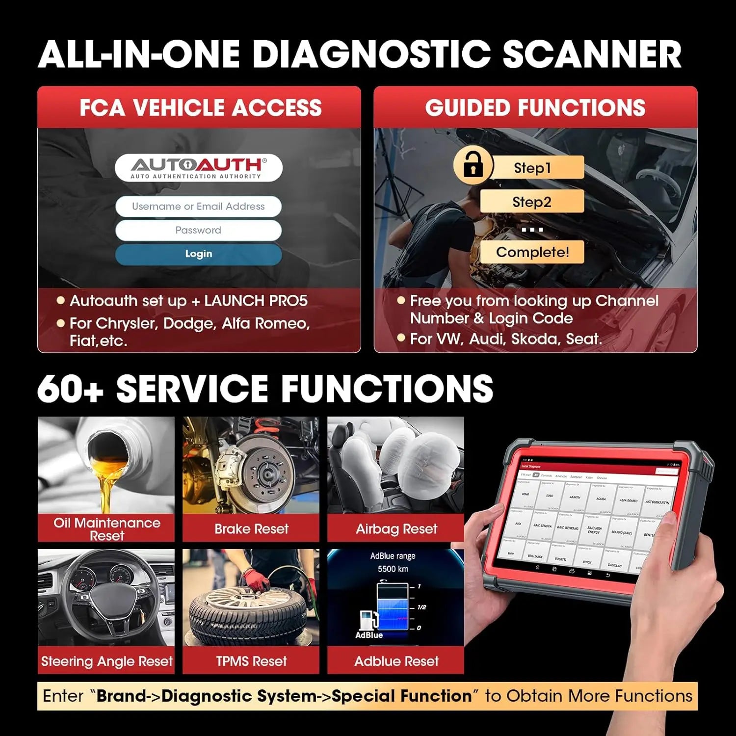 Launch X431 Bidirectional Diagnostic Scanner