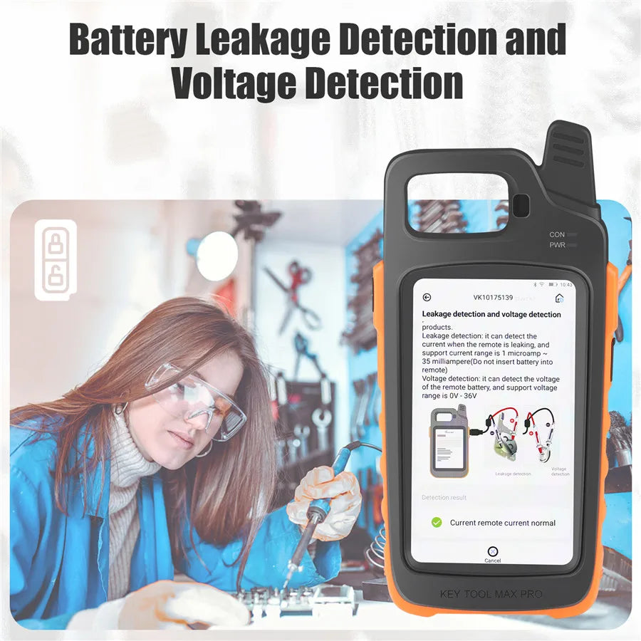 Xhorse VVDI Key Tool Max Pro Support Battery Voltage and Leakage Current With MINI OBD Tool Function Blackbox Automotive Diagnostics