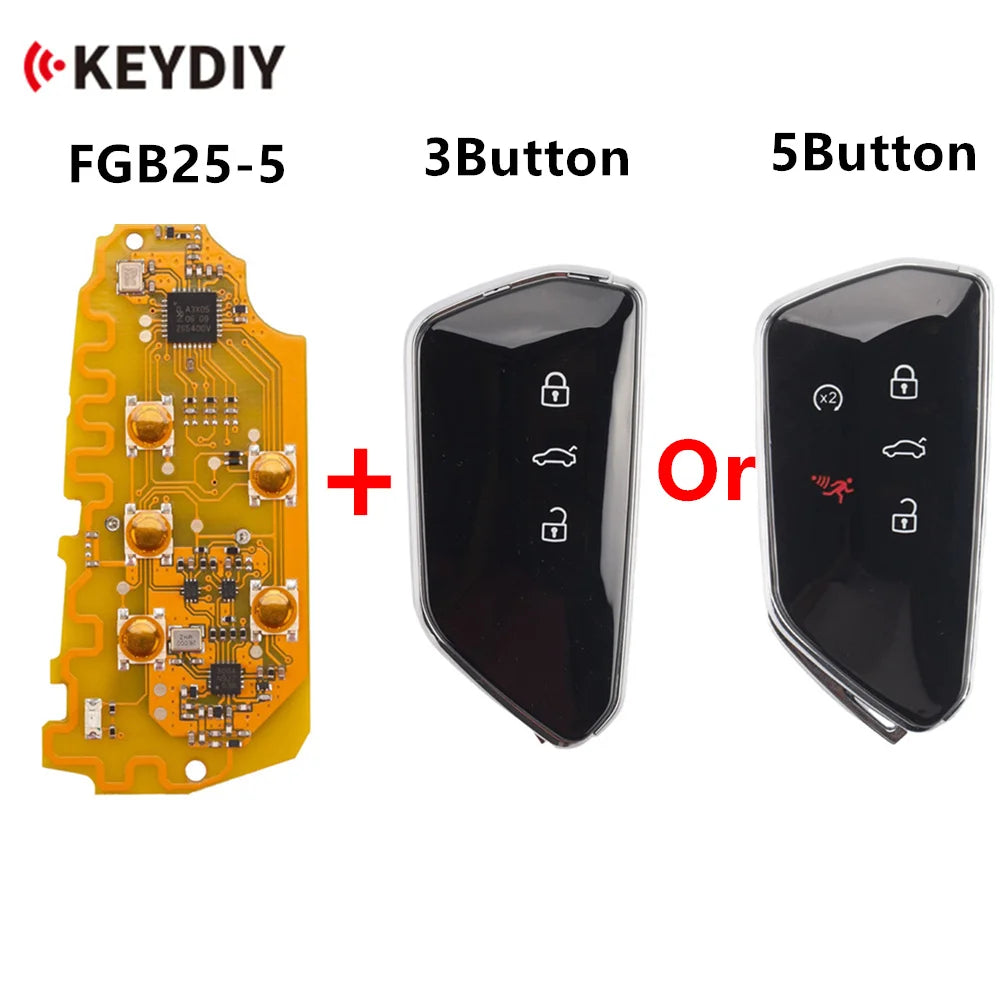 KEYDIY FGB25-5 Remote Key — Volkswagen/Audi/Porsche