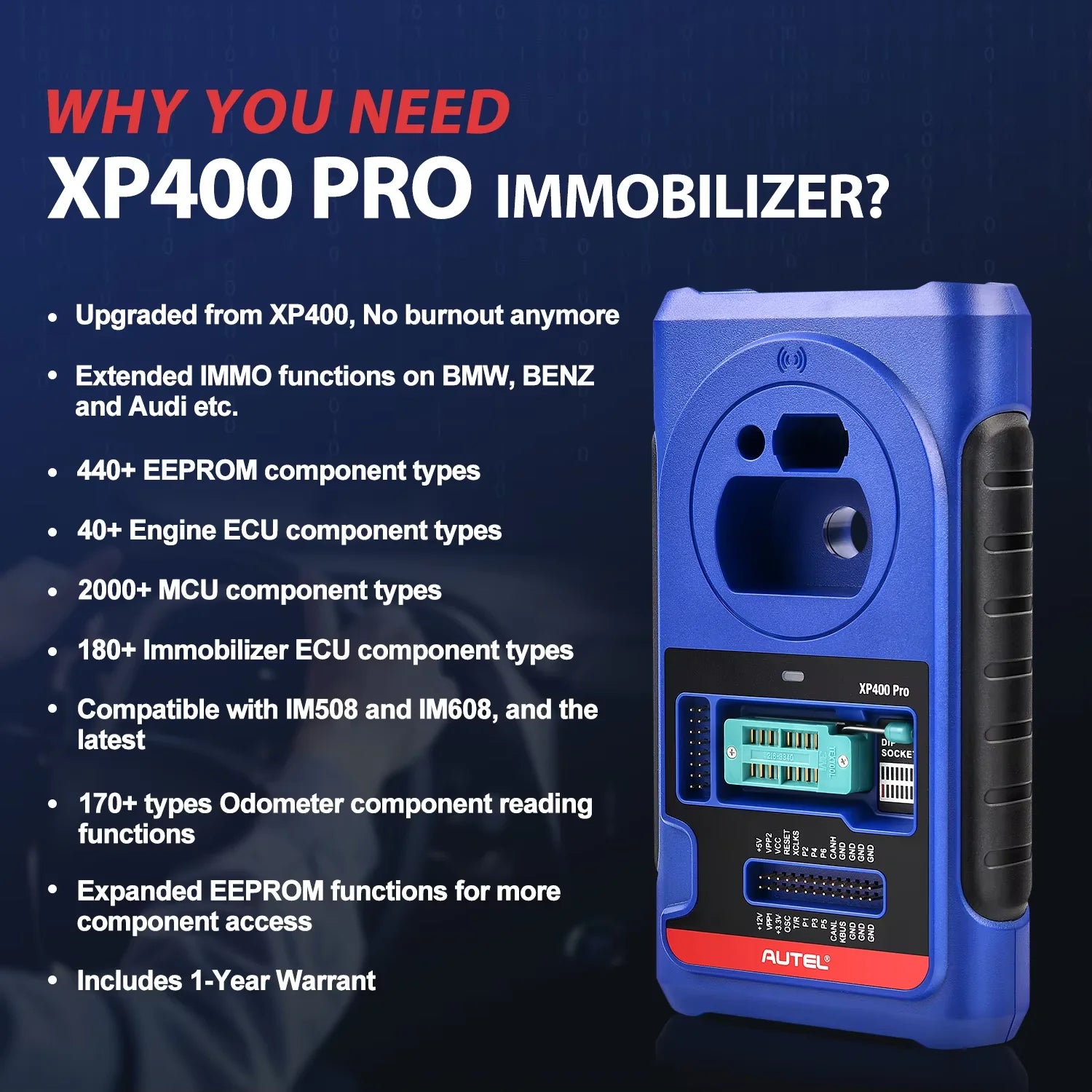Autel XP400 Pro Key Programmer and Immobilizer Tool