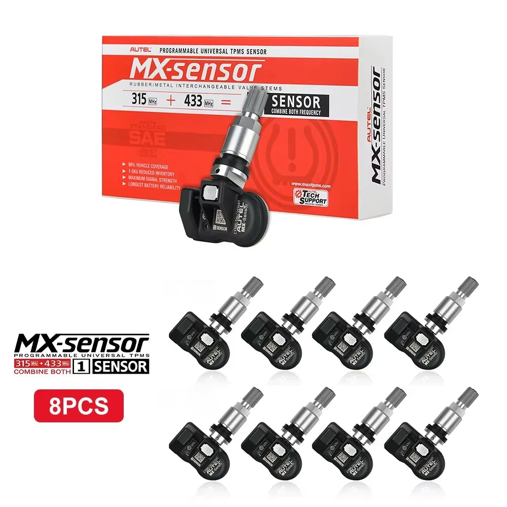 2026 Newest Autel TPMS Sensor 2in1 MX-Sensor Tire Repair Tools TPMS Sensor Programing W/ TS501 TS508 AUTEL 433 MHZ 315MHZ EU US Blackbox Automotive Diagnostics