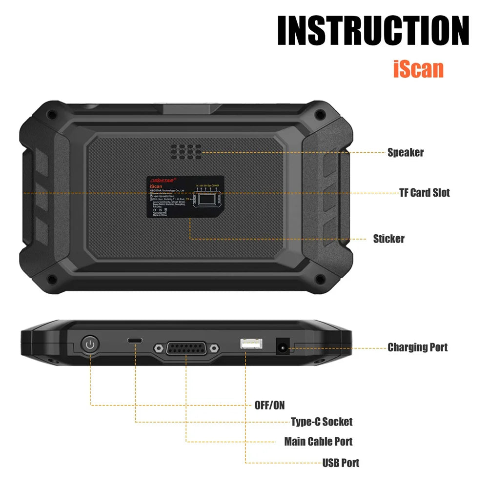 OBDSTAR ISCAN For Mercury (Marine) Intelligent Marine Diagnostic Equipment Code Reading, Code Clearing, Data Flow, Action Test Blackbox Automotive Diagnostics