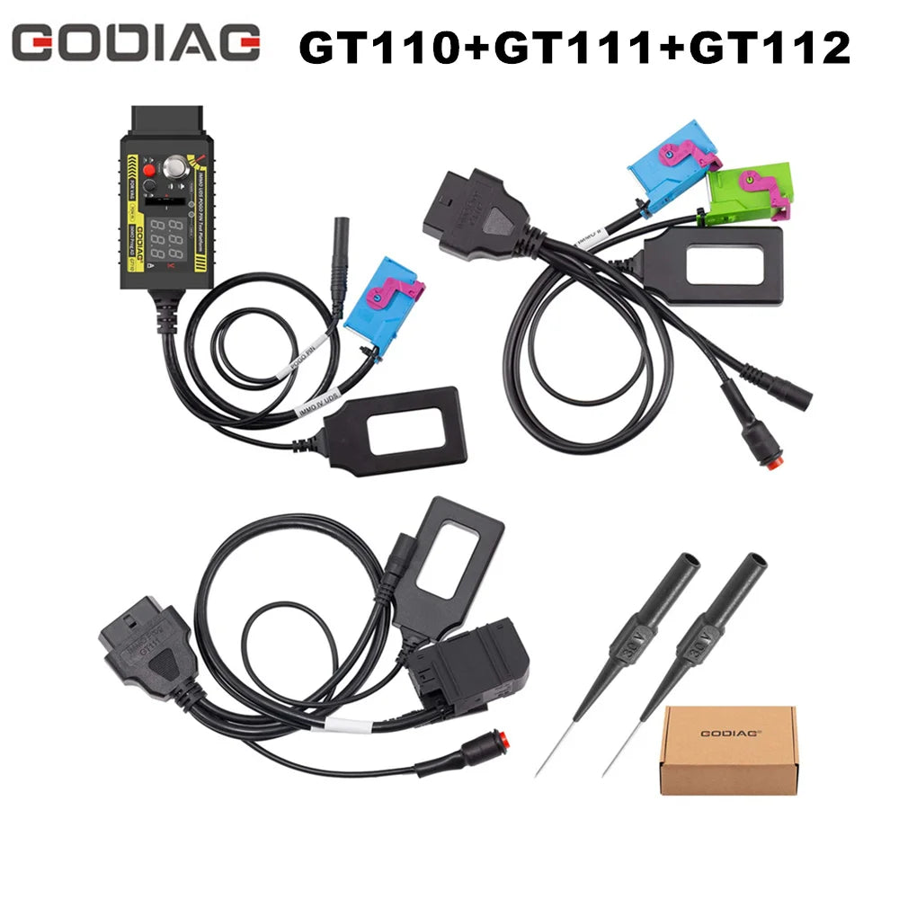 GODIAG GT112 K-Line IMMO Key Matching+GODIAG GT111 IMMO Key Matching with POGO PIN+GODIAG GT110 IMMO System Blackbox Automotive Diagnostics