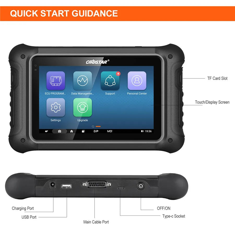2026 Full Version OBDSTAR DC706 ECU Tool for Car and Motorcycle with ECM+TCM+BODY ECU Clone by OBD or BENCH Blackbox Automotive Diagnostics