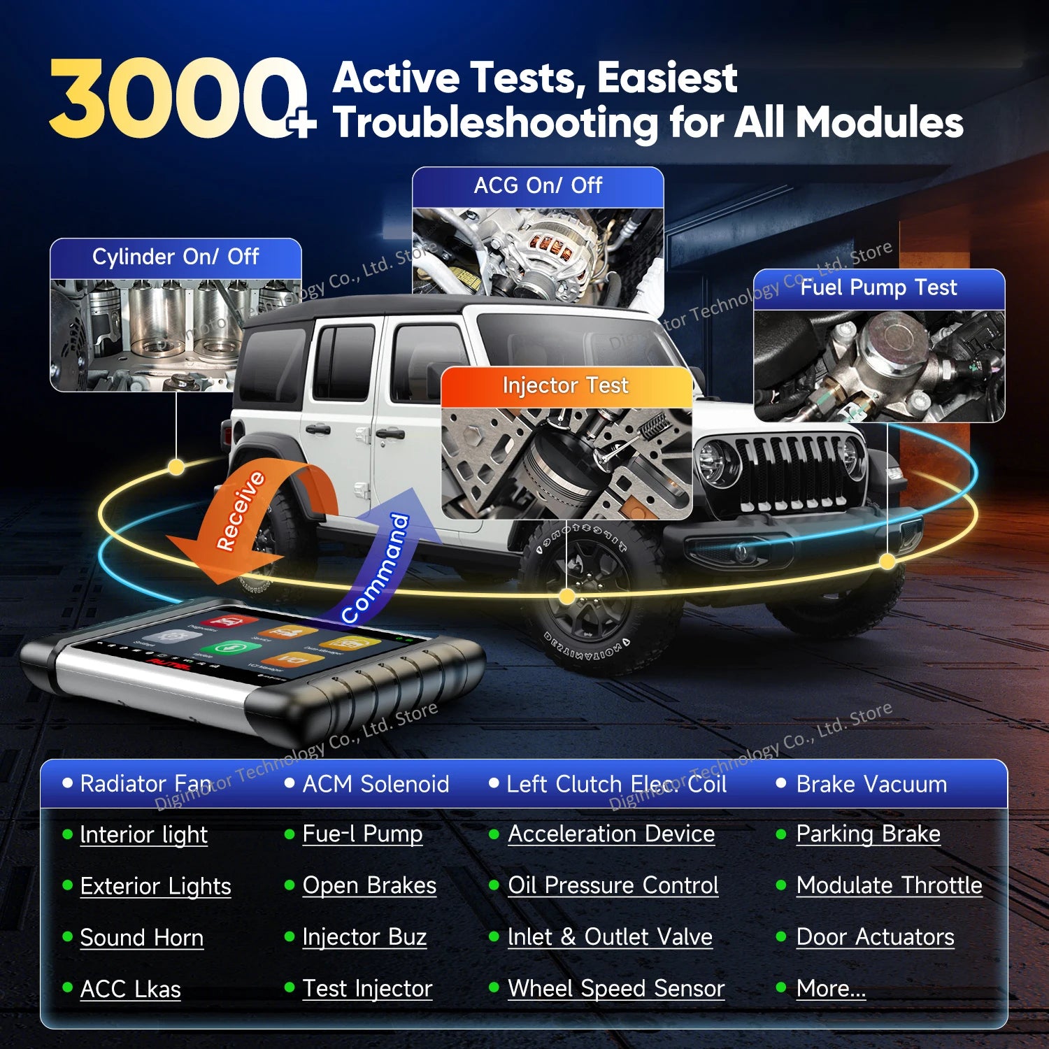 Autel MP808BT Pro Automotive Diagnostic Scanner — image 5