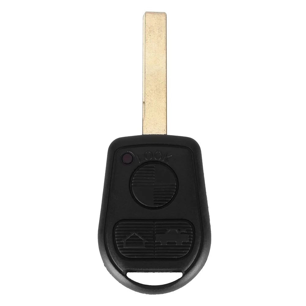 KEYYOU 3 Button Uncut Blade Car Key Replacement Remote Key Case Shell for BMW E31 E32 E34 E36 E38 E39 E46 Z3 Fob Uncut key case Blackbox Automotive Diagnostics
