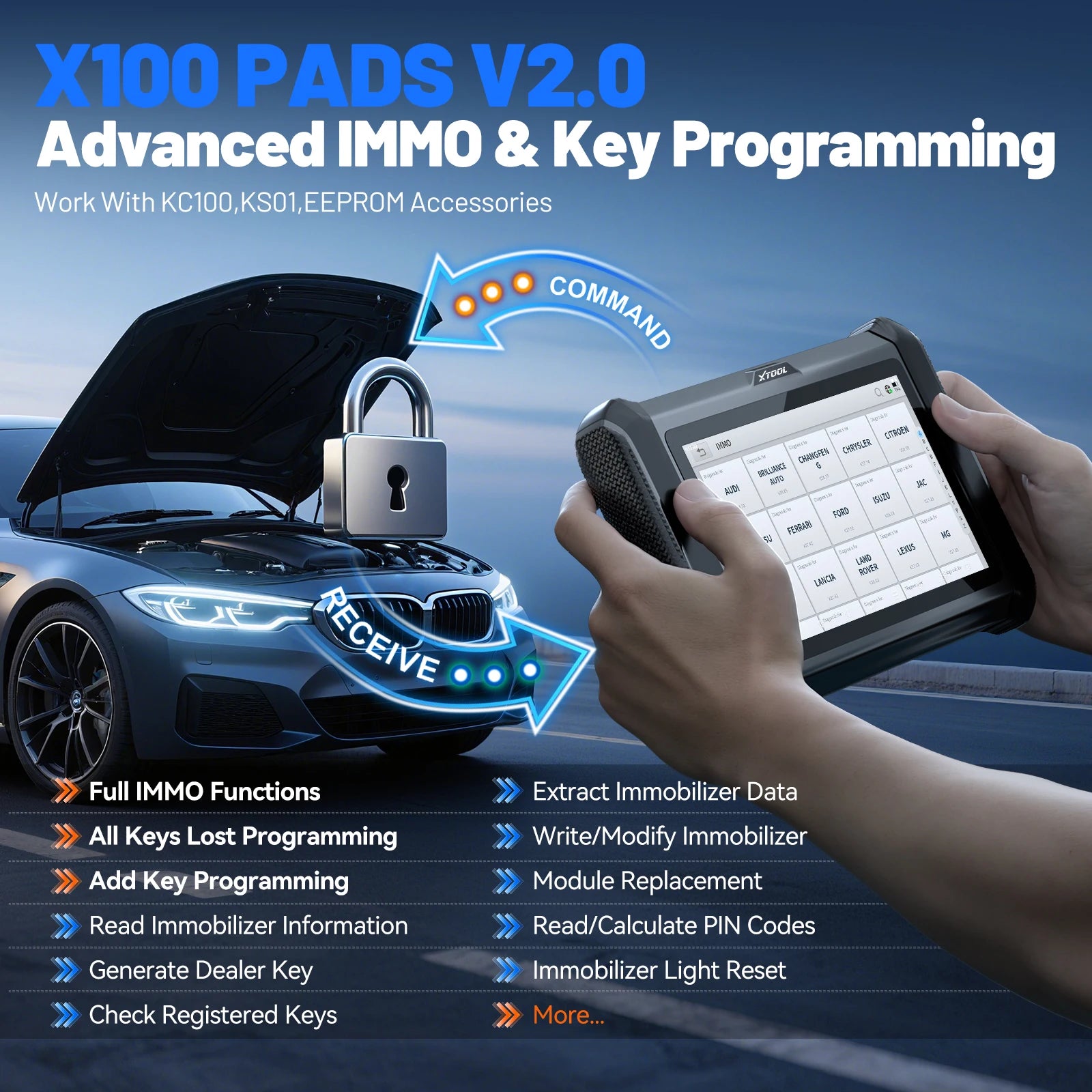 Xtool X100 Automotive Key Programmer — image 3