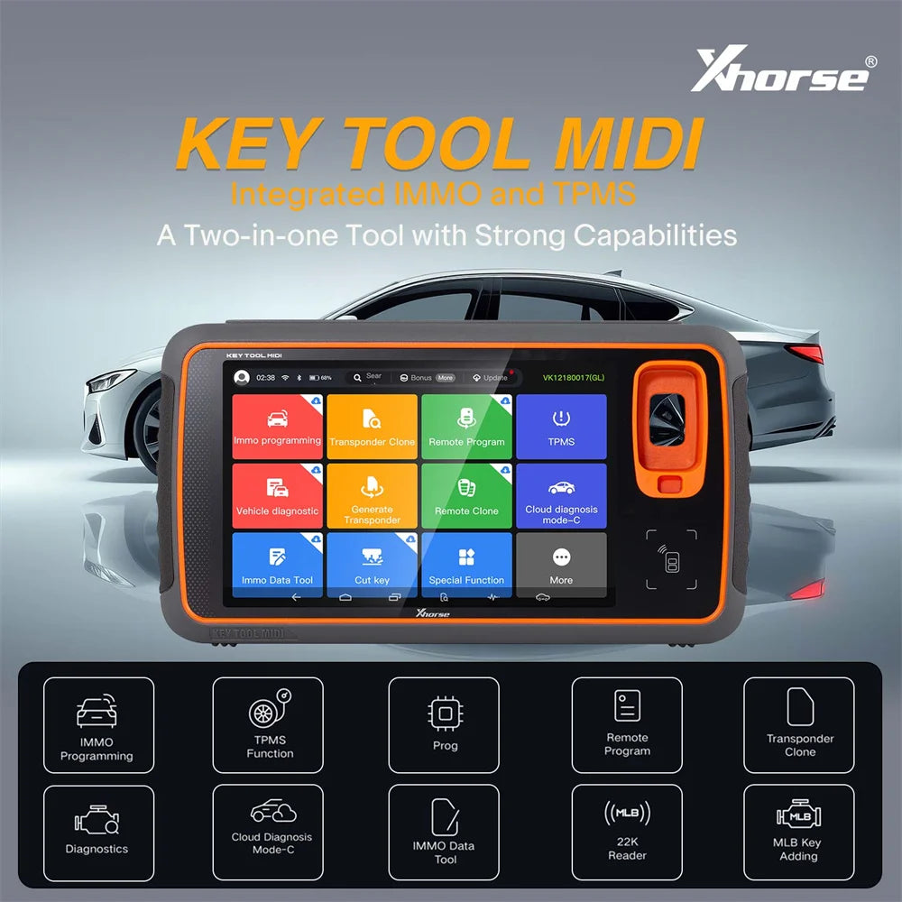 Advanced Version Xhorse Key Tool MIDI All-in-One IMMO/TPMS/Programming/Diagnostics Tool Blackbox Automotive Diagnostics
