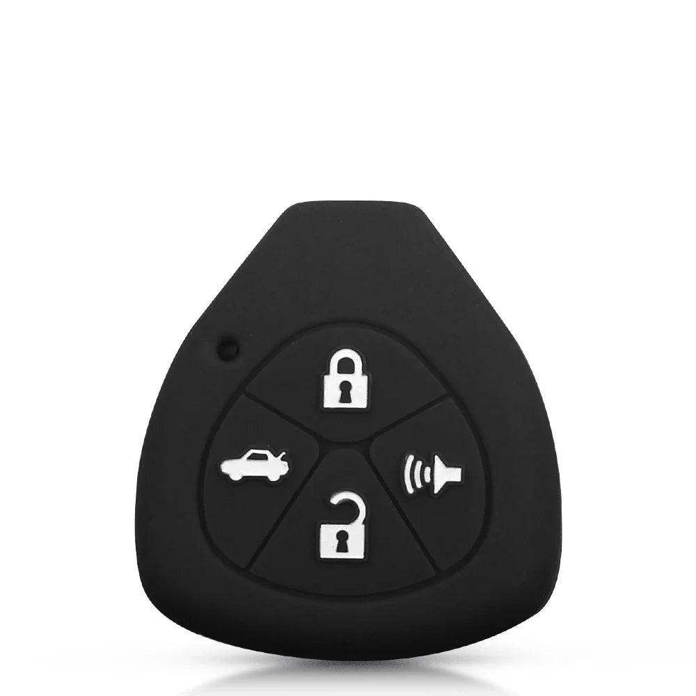 KEYYOU Silicone Car Key Case Cover For Toyota Auris HiLux Corolla Fortuner Prado Verso Camry Yaris Vitz Vios Ractis 2/3/4 Button Blackbox Automotive Diagnostics
