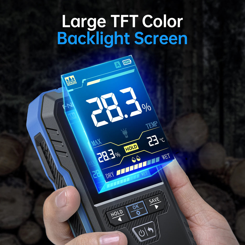 FNIRSI WMT-10 Inductive Wood Moisture Meter Hygrometer Non-contact Timber Damp Wall Detector Non-destructive Humidity Tester Blackbox Automotive Diagnostics