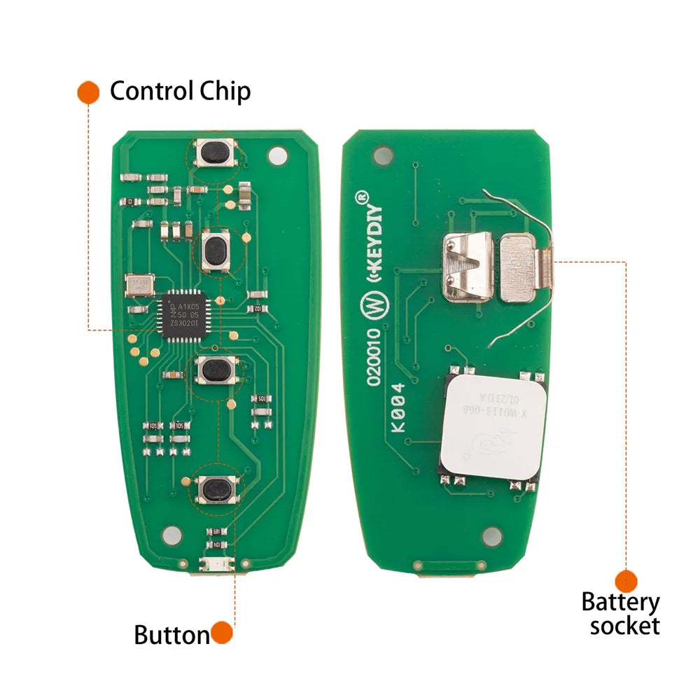KEYDIY KD ZB08-4 Remote Key — Audi — image 3