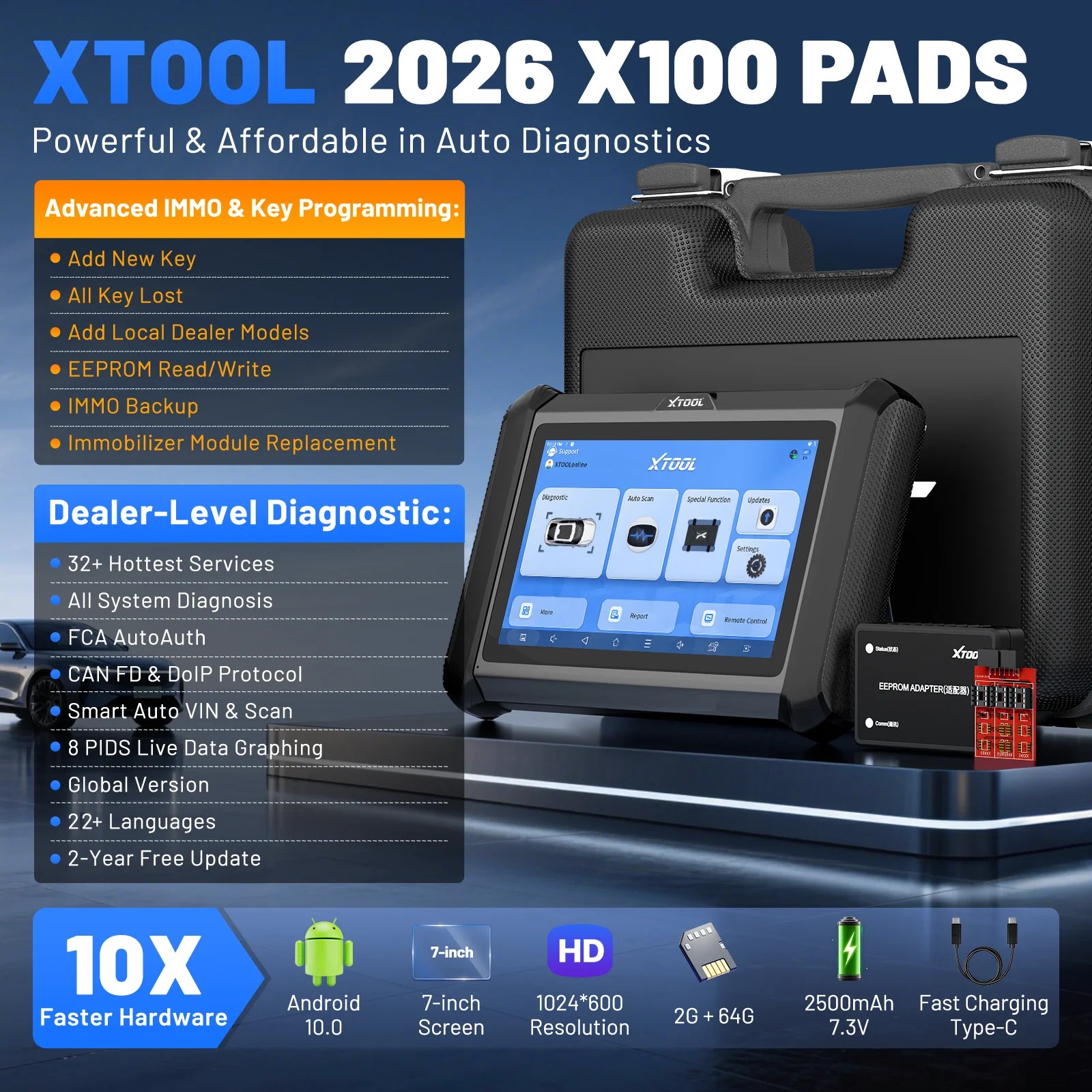 Xtool X100 Automotive Key Programmer — image 2
