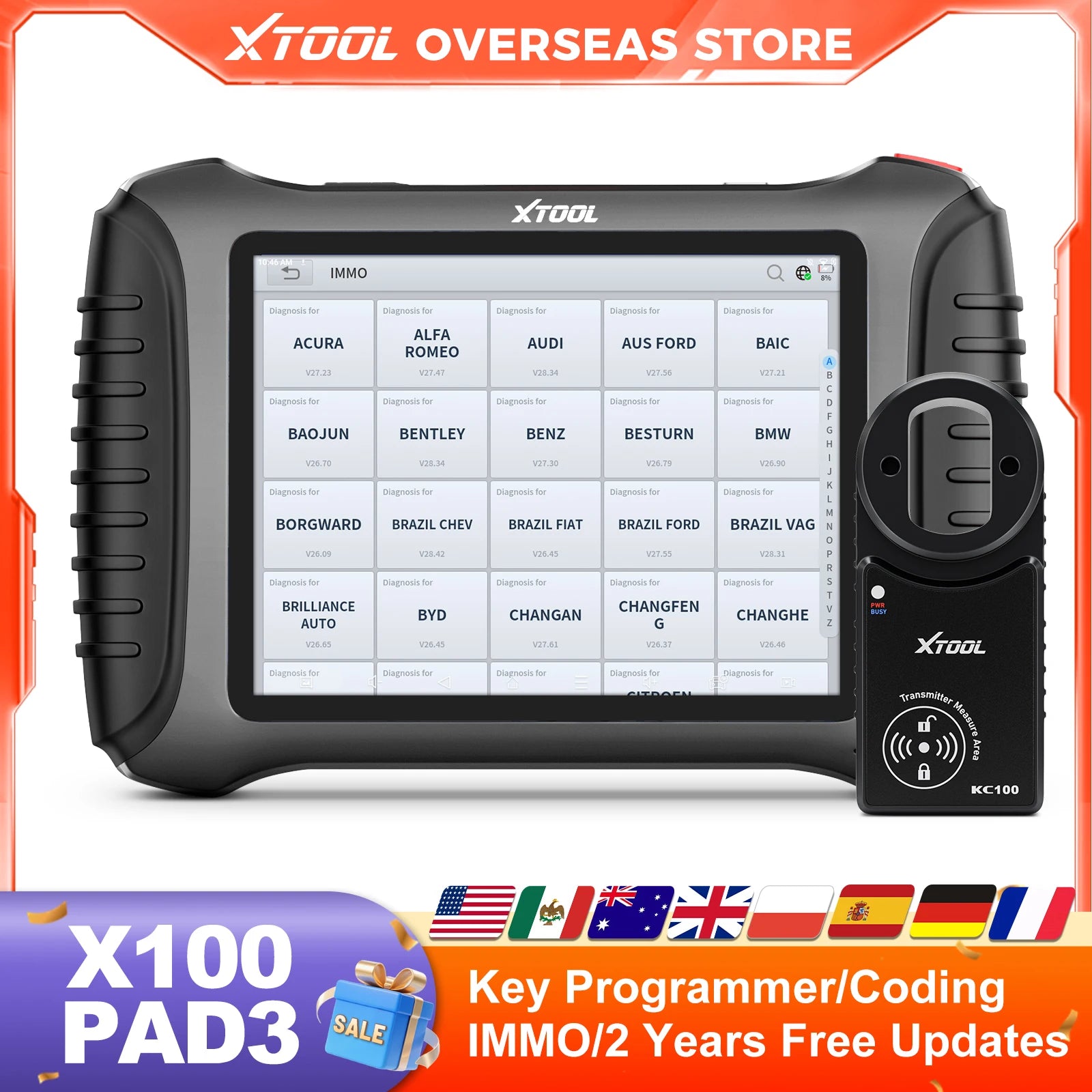 Xtool X100PAD3 Automotive Diagnostic Scanner — image 2