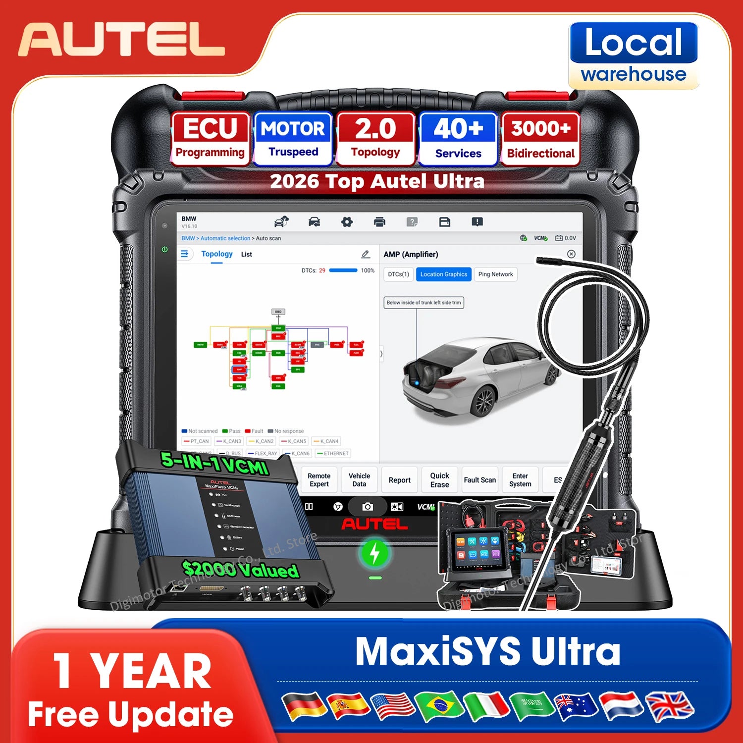 Autel 5-in-1 Automotive Diagnostic Scanner