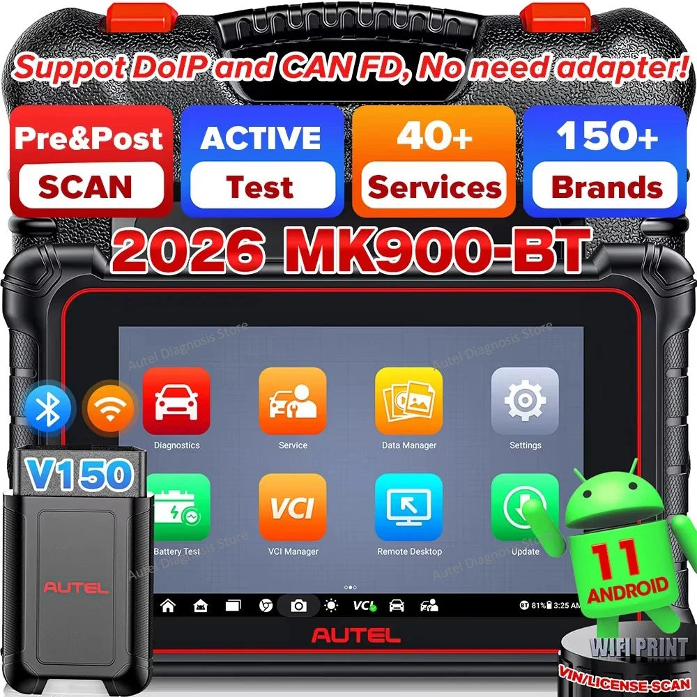 Autel MaxiCOM MK900-BT Bidirectional Diagnostic Scanner