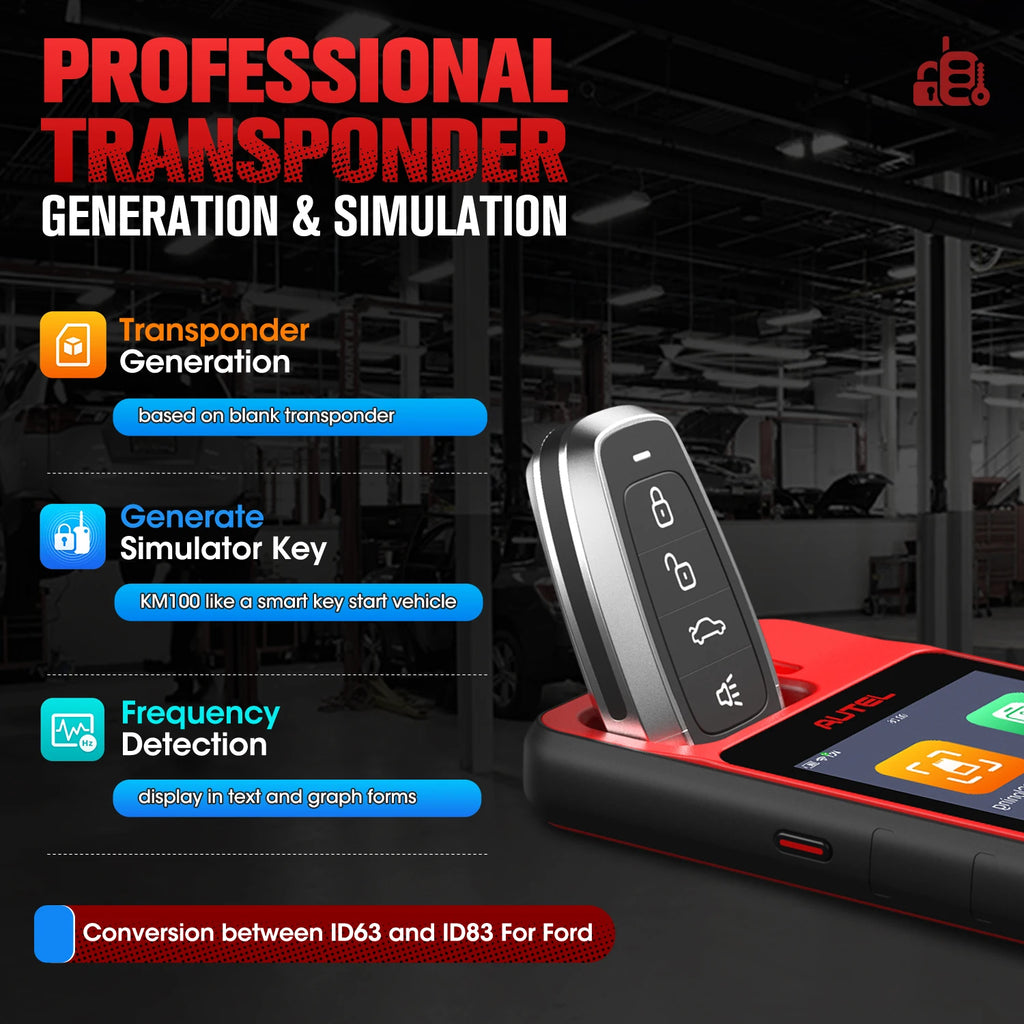 2026 Newest Autel MaxiIM KM100 KM100X Universal Key Generator Kit Lifetime Free Update 37+ Models AutoVIN All Key Lost PK IM508S Blackbox Automotive Diagnostics