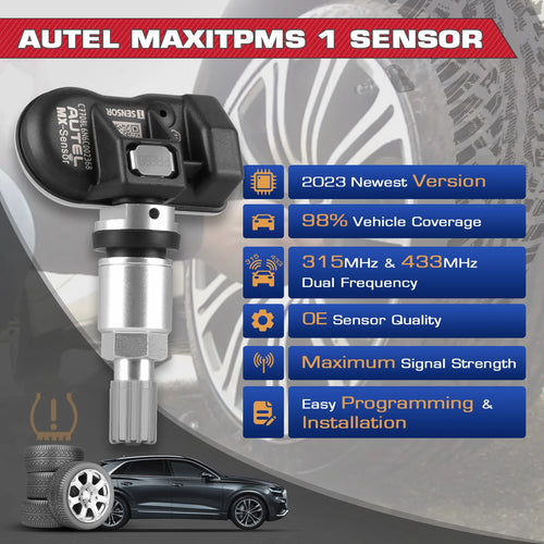 2026 Newest Autel TPMS Sensor 2in1 MX-Sensor Tire Repair Tools TPMS Sensor Programing W/ TS501 TS508 AUTEL 433 MHZ 315MHZ EU US Blackbox Automotive Diagnostics