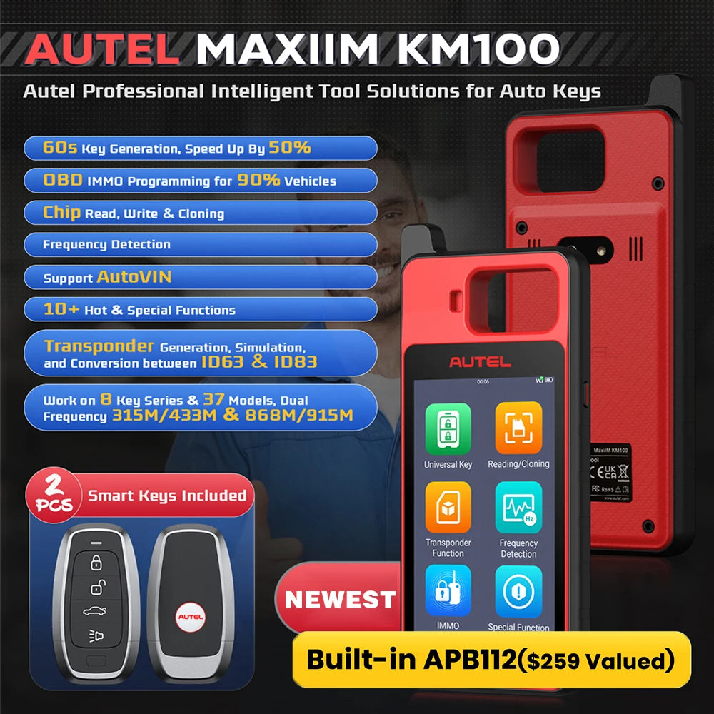 Autel MaxiIM KM100(X) Key Programmer and Immobilizer Tool