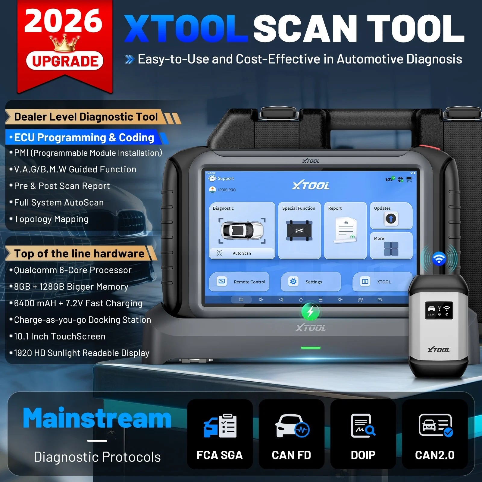 Xtool IP919 Pro Automotive Diagnostic Scanner — image 2