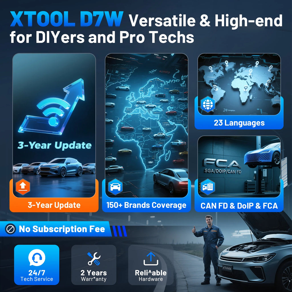Xtool D7W V2.0 Automotive Diagnostic Scanner — image 6