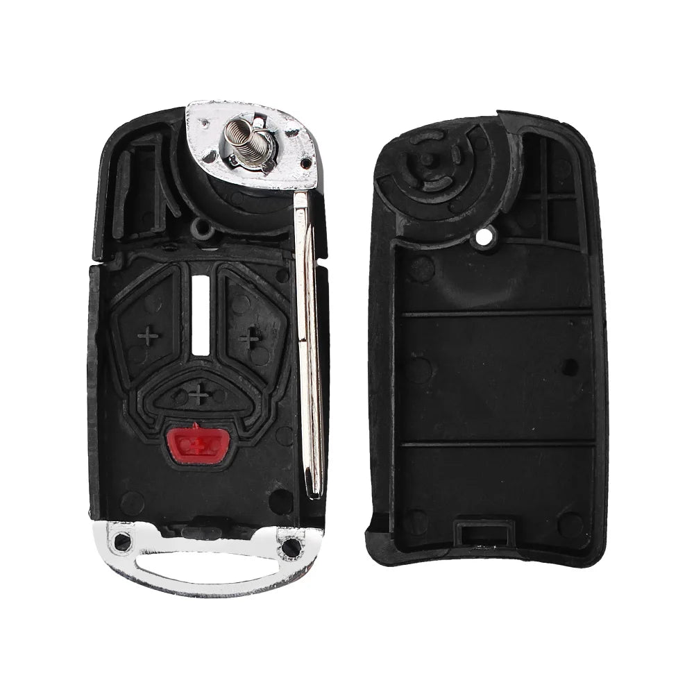 KEYYOU Modified Remote Flip Folding Key Shell Case Keyless Fob Fit For Mitsubishi Galant Eclipse Lancer 3/4 Buttons Blackbox Automotive Diagnostics