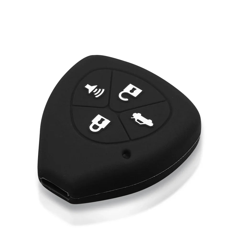 KEYYOU Silicone Car Key Case Cover For Toyota Auris HiLux Corolla Fortuner Prado Verso Camry Yaris Vitz Vios Ractis 2/3/4 Button Blackbox Automotive Diagnostics