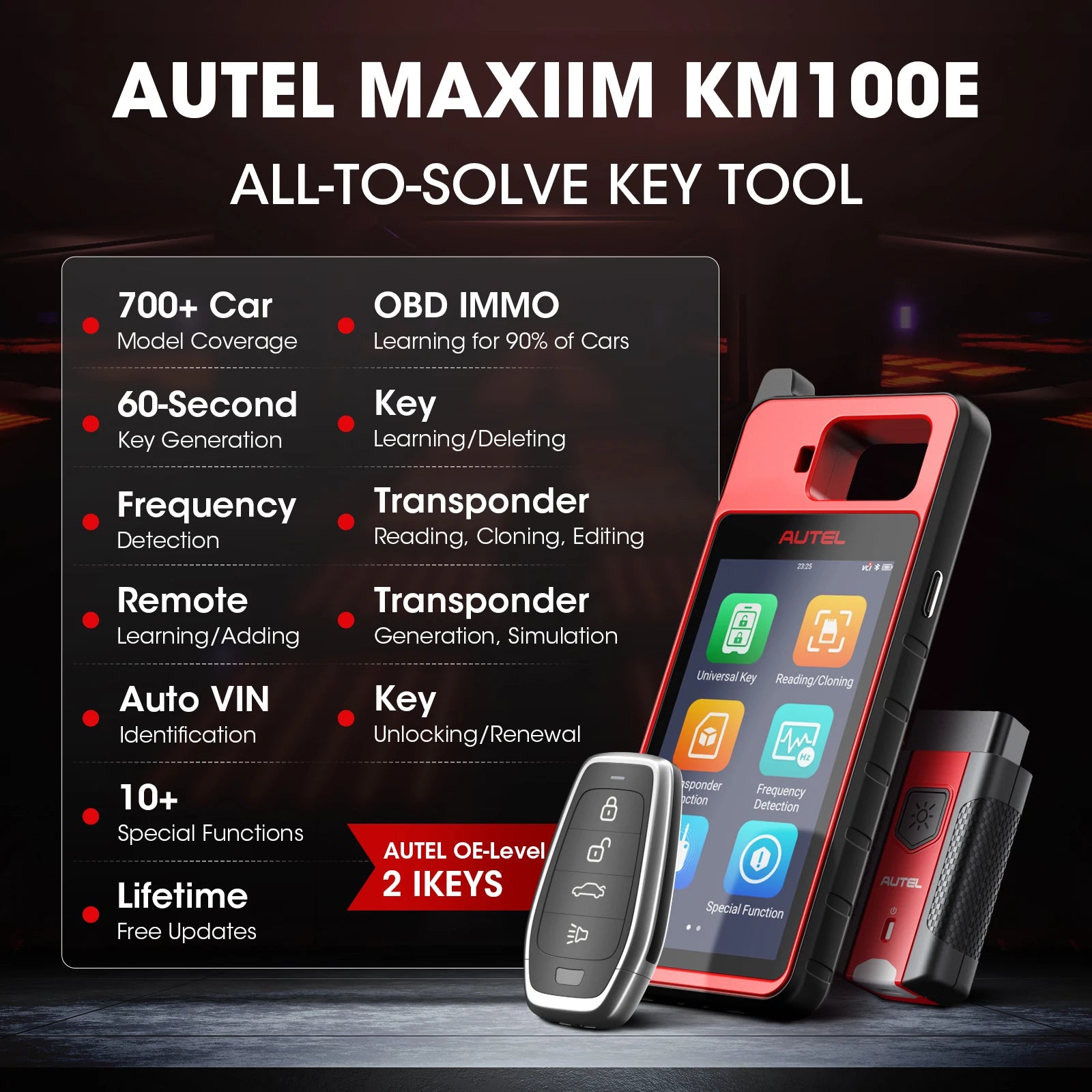 Autel MaxiIM KM100E Key Programmer and Immobilizer Tool