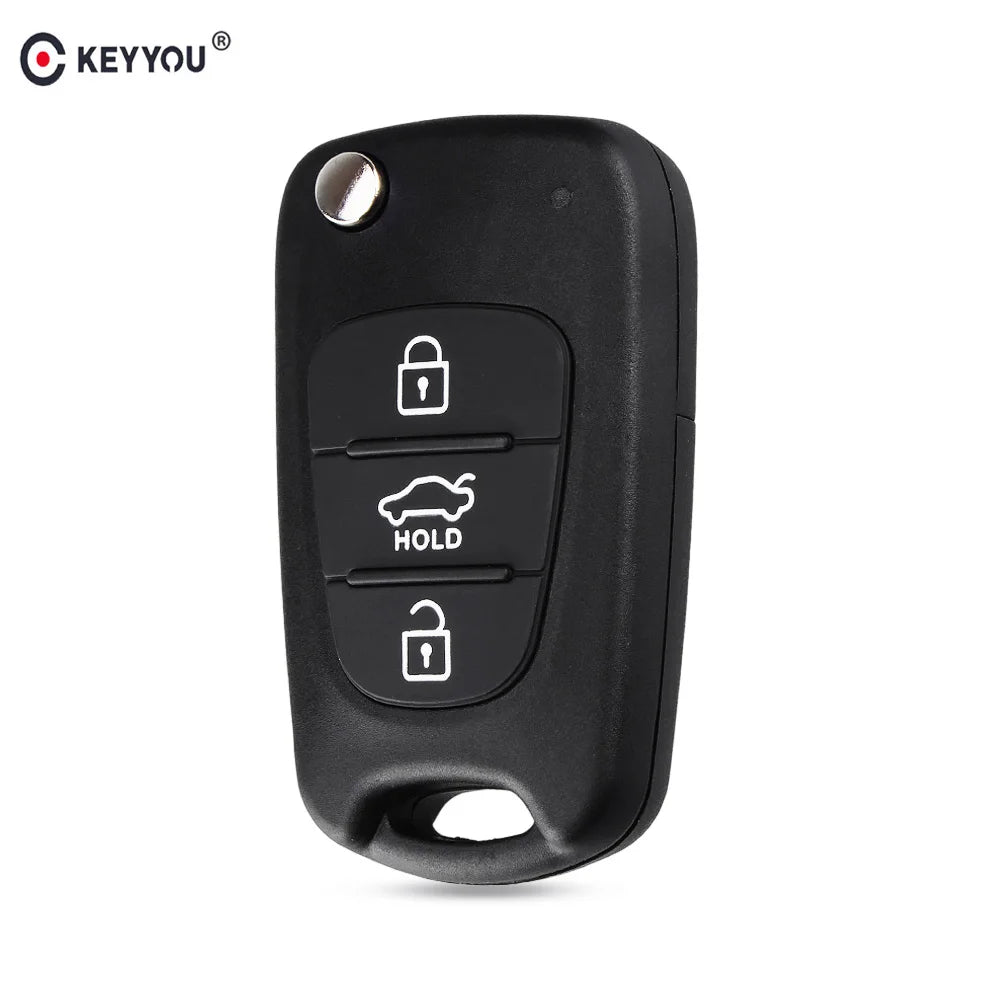 KEYYOU Flip Folding Remote Auto Car Key Shell For Kia Rio 3 Picanto Ceed Cerato Sportage K2 K3 K5 Soul For Hyundai Key Case Blackbox Automotive Diagnostics