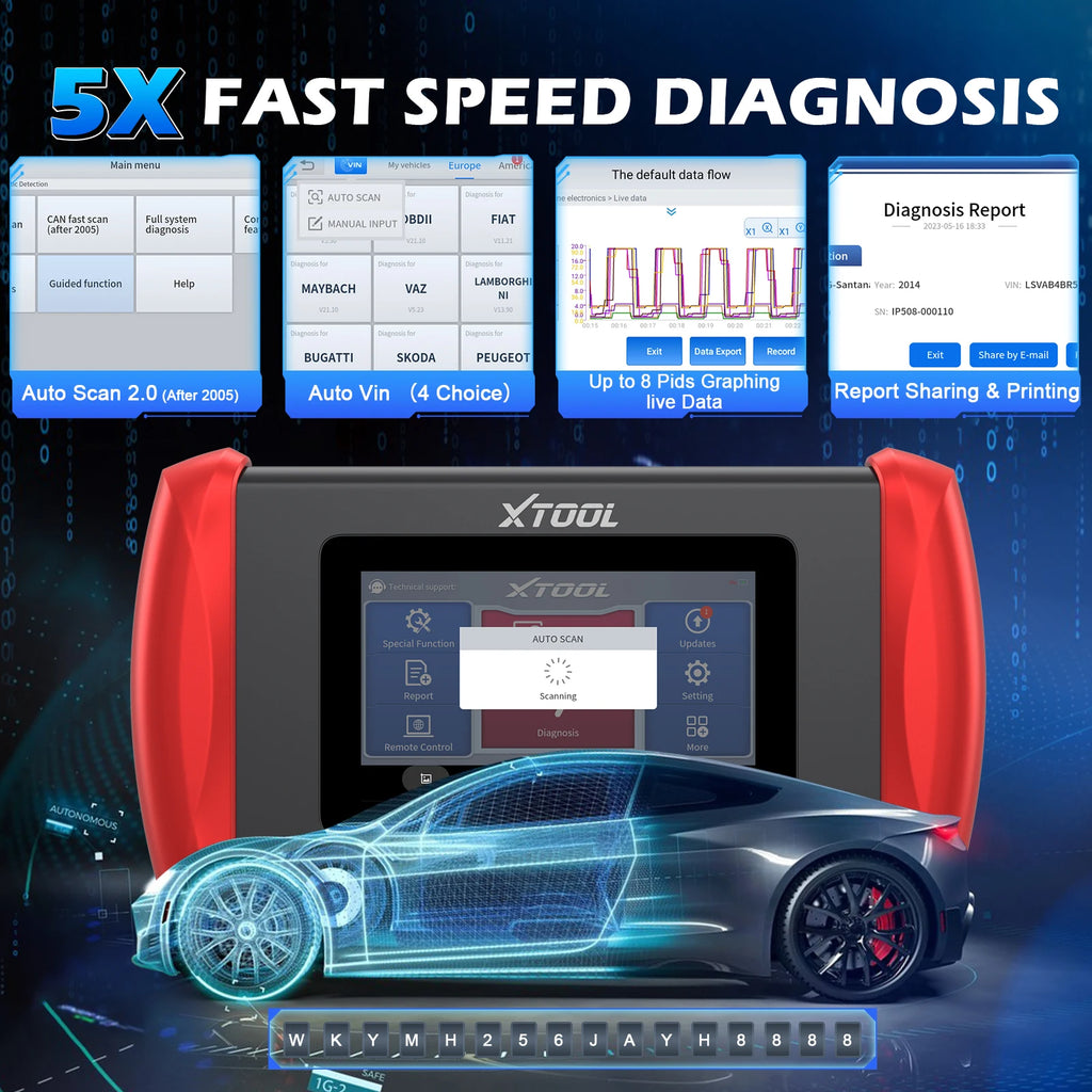 Xtool IP608 Automotive Diagnostic Scanner — image 3