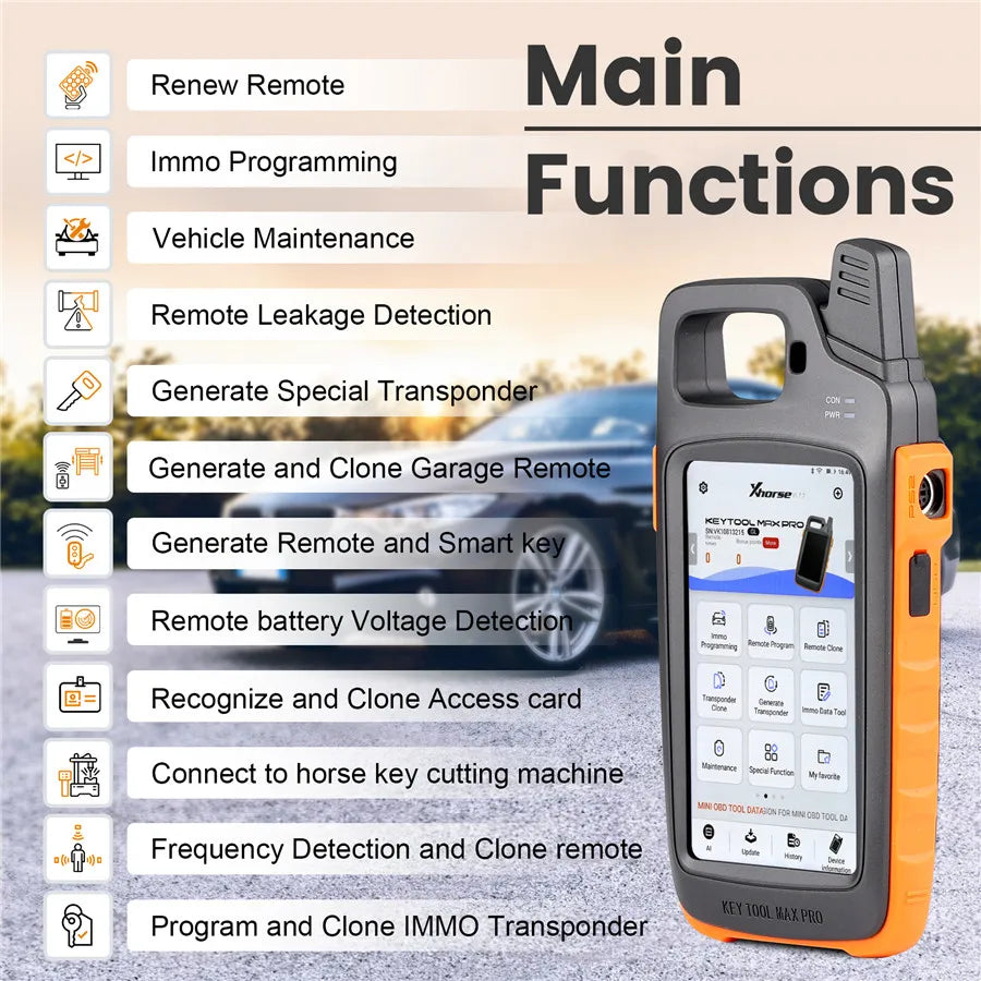 Xhorse VVDI Key Tool Max Pro Support Battery Voltage and Leakage Current With MINI OBD Tool Function Blackbox Automotive Diagnostics