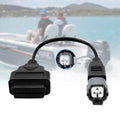 OBD2 Adapter for Yamaha Outboard 3 Pin to 16 Pin Diagnostic Cable,Fits Yamaha Jet Boat/Motorboat Work with YDS Diagnostic System Blackbox Automotive Diagnostics