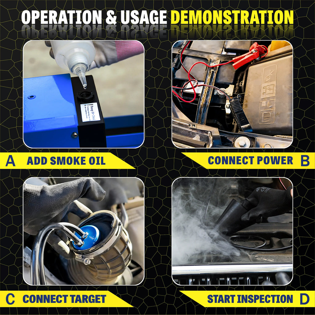 Automotive Smoke Leak Detector, 12V Universal Car Smoke Machine with — image 3