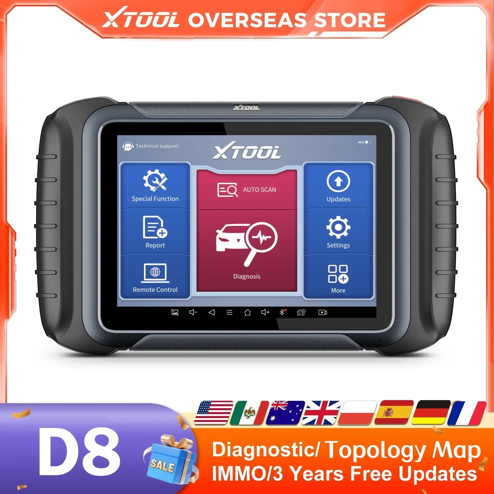 Xtool D8 Automotive Diagnostic Scanner