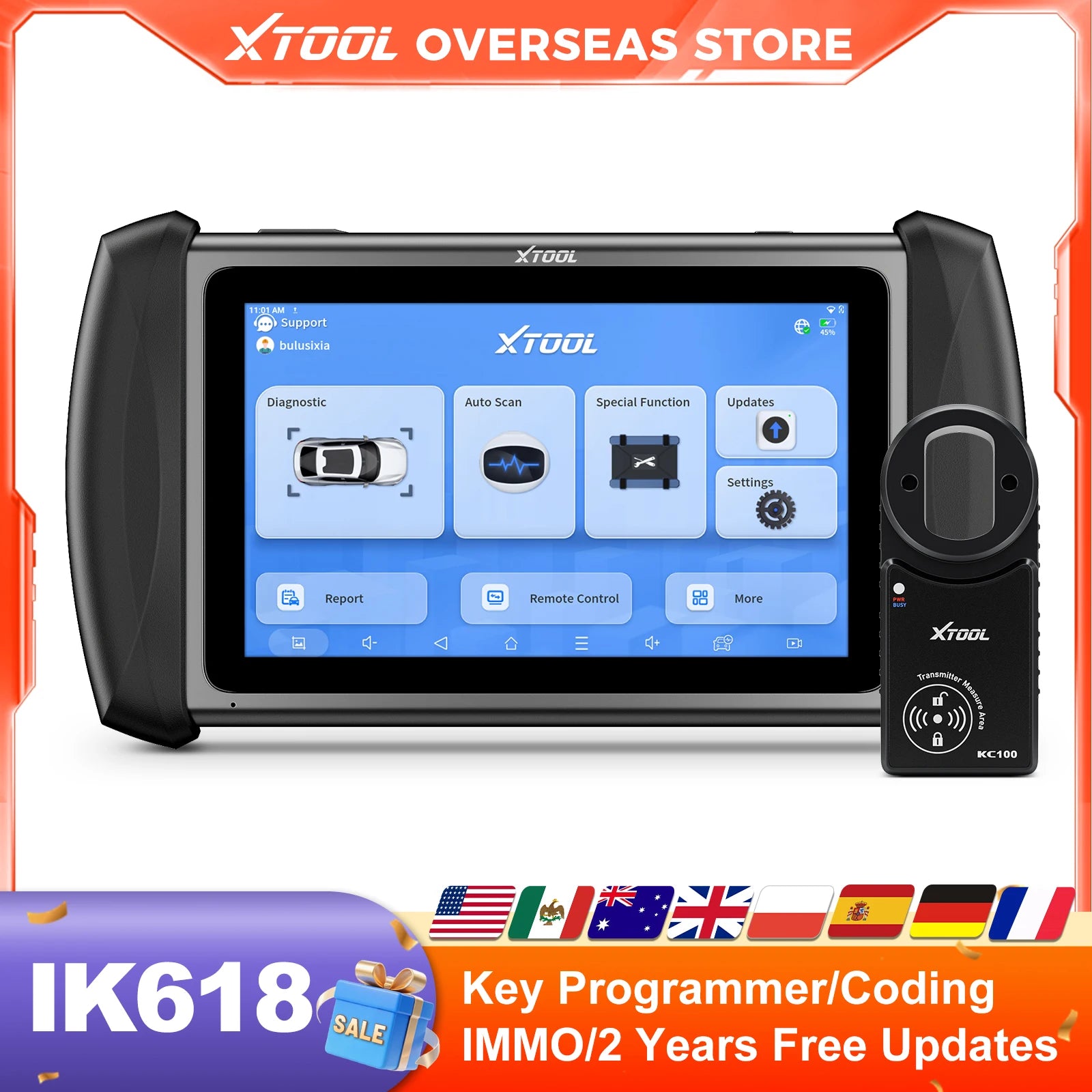 Xtool IK618 Automotive Diagnostic Scanner