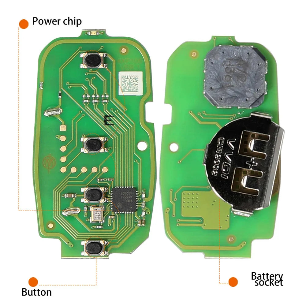 XhorseXSCLN1EN for Chevrolet Style Second Generation Universal Remote Key 4 Buttons Blackbox Automotive Diagnostics