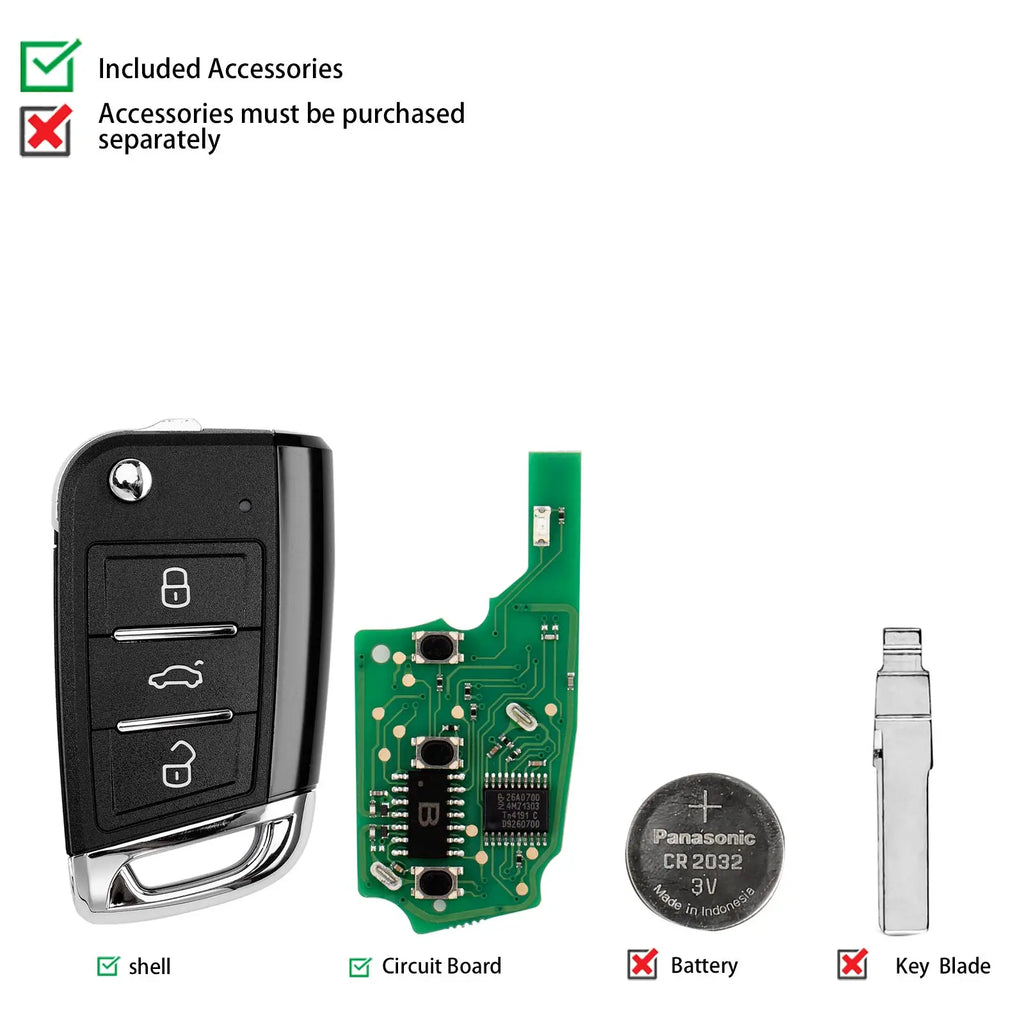 KEYDIY KD NB15-3 Remote Key — Volkswagen — image 2