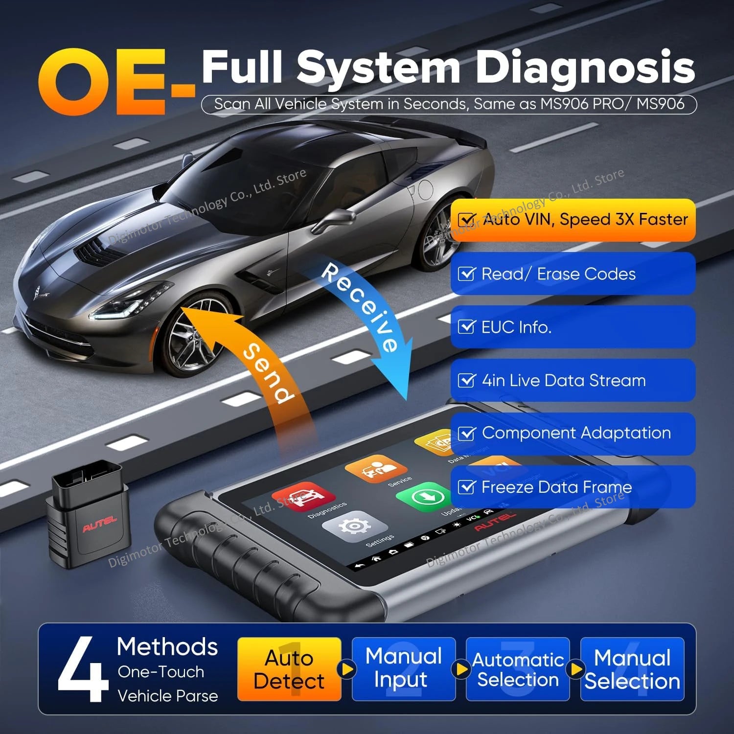 Autel MP808BT Pro Automotive Diagnostic Scanner — image 6