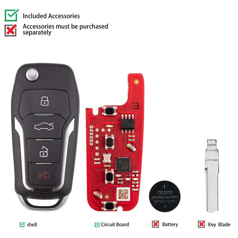 Xhorse XKFO21EN Remote Key — Ford — image 2