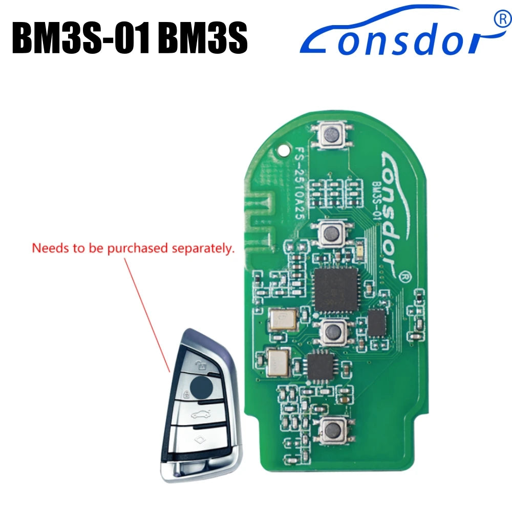 Lonsdor BM3S-01 BM3S Universal Smart Key for BMW G-Chassis BDC2/BCF/BDC3 2PCS Blackbox Automotive Diagnostics