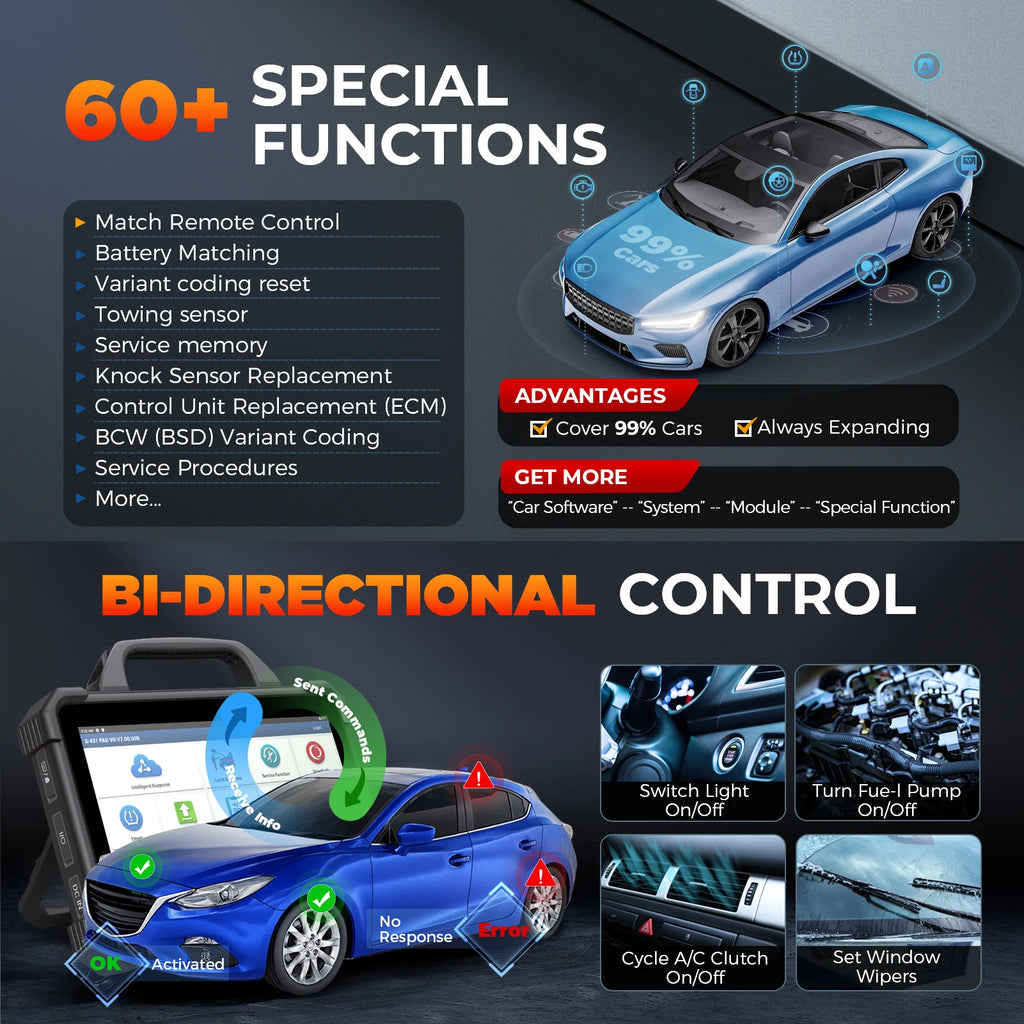 Launch X431 Bidirectional Diagnostic Scanner