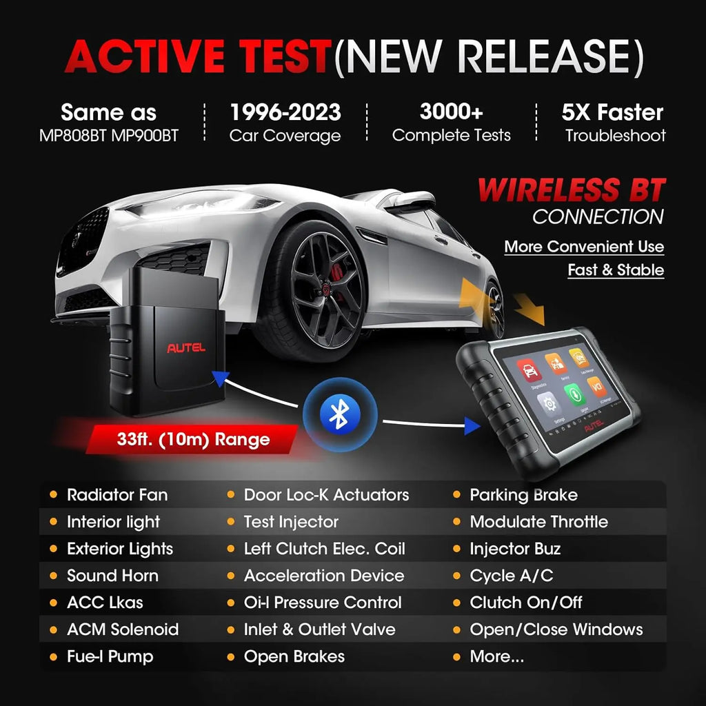 Autel MaxiCOM MK808K-BT Bidirectional Diagnostic Scanner