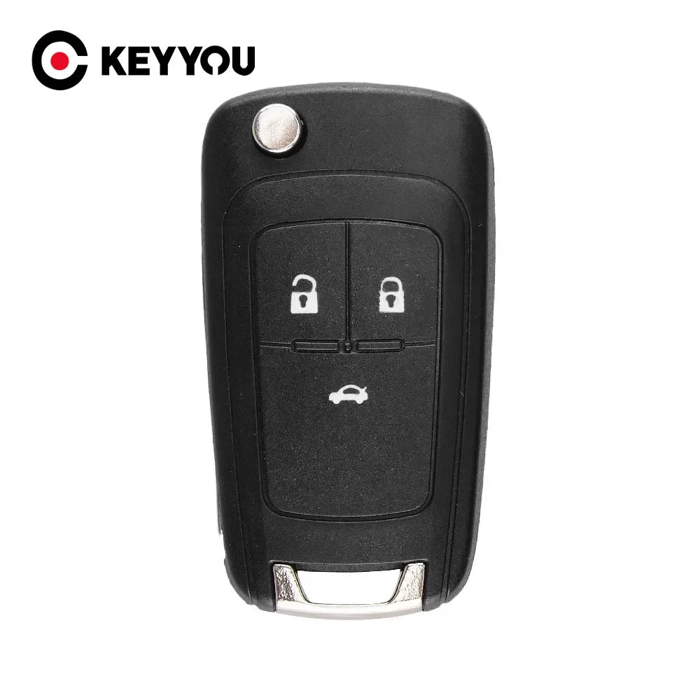 KEYYOU Flip Folding Remote Car Key Shell For Vauxhall Opel Astra J Corsa E Insignia Zafira C 2/3/4/5 Buttons Blackbox Automotive Diagnostics